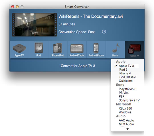 Smart Converter – É simples converter vídeos no Mac e Windows