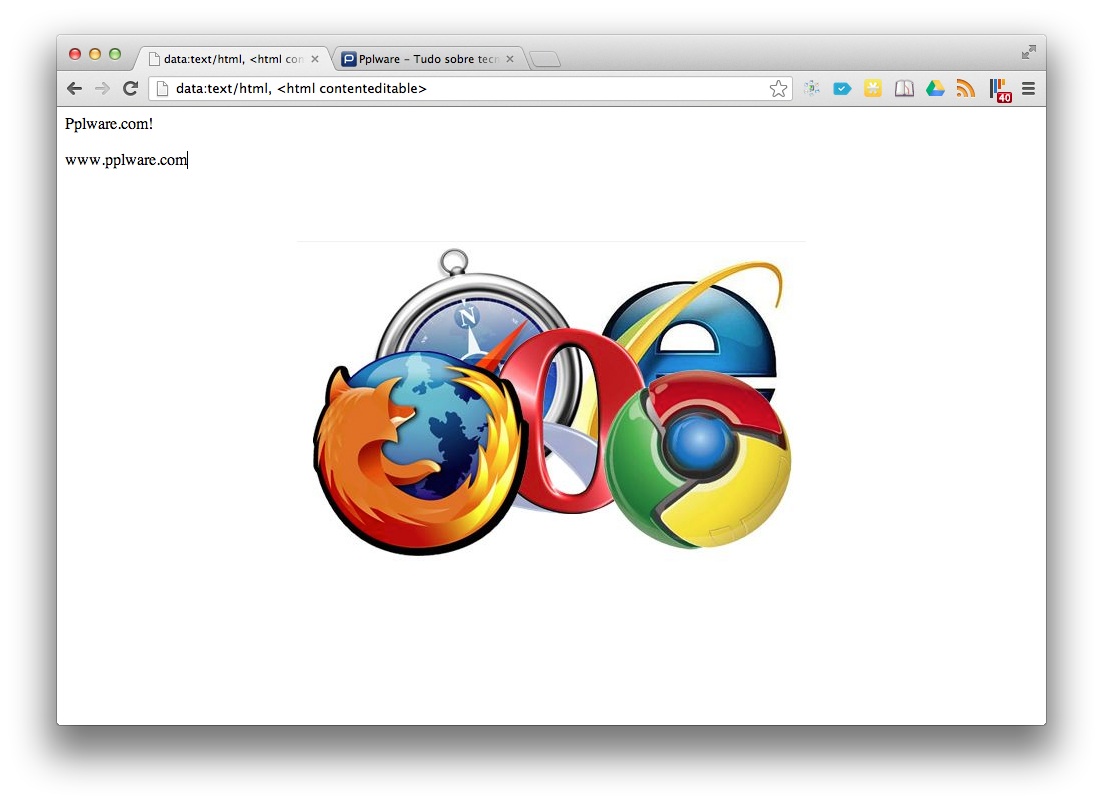 Transforme o seu browser num notepad