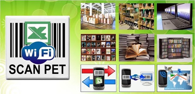 SCANPET – Códigos de barras do Android para o Excel