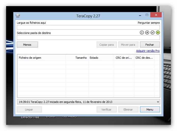TeraCopy 2.27 – Cópias rápidas e seguras