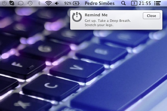 RemindMeAgain – Pequenos lembretes no Mac OS X