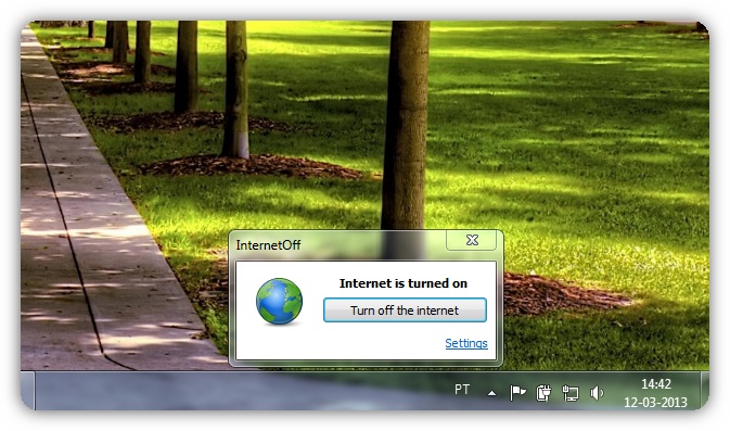 InternetOff 2.1.1.57, coloque o seu Windows offline