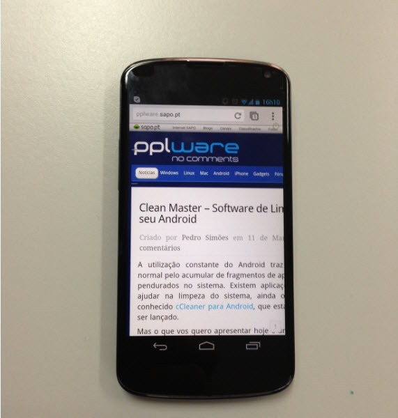 Unboxing Nexus 4 – Um dos smartphones mais cobiçados