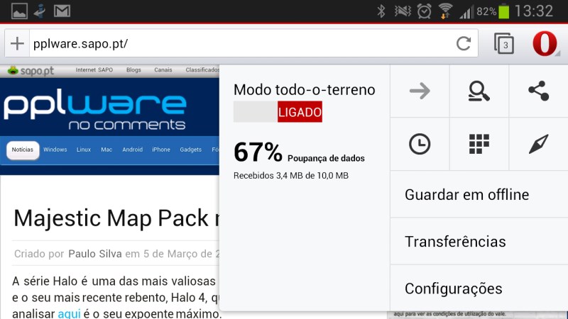 Opera lançou versão WebKit para Android do seu browser