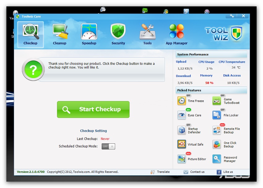 ToolWiz Care, gama completa de cuidados para o PC