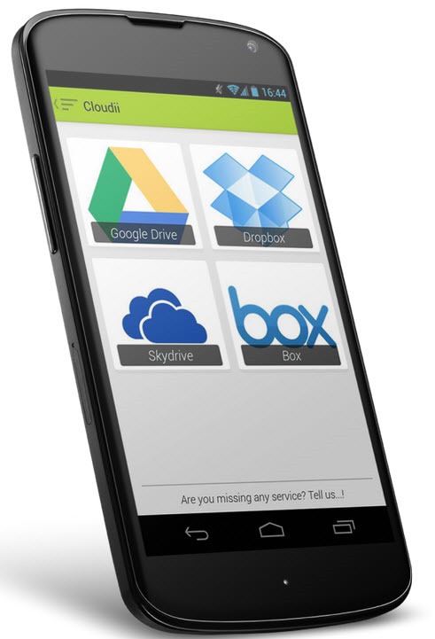 Cloudii – Serviços de armazenamento na cloud numa só app