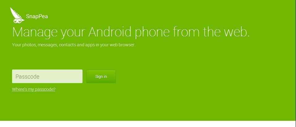 SnapPea – Controle o Android através do seu PC