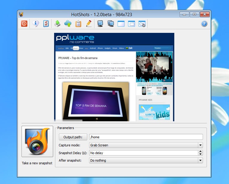 HotShot – Uma das melhores apps gratuitas para Screenshots