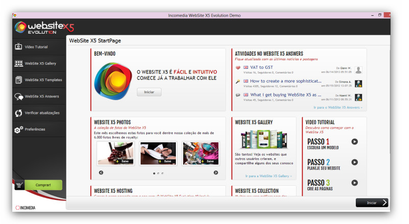WebSite X5 Evolution 10, editor de websites profissional