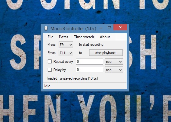 MouseController – Grave e automatize as acções do seu rato