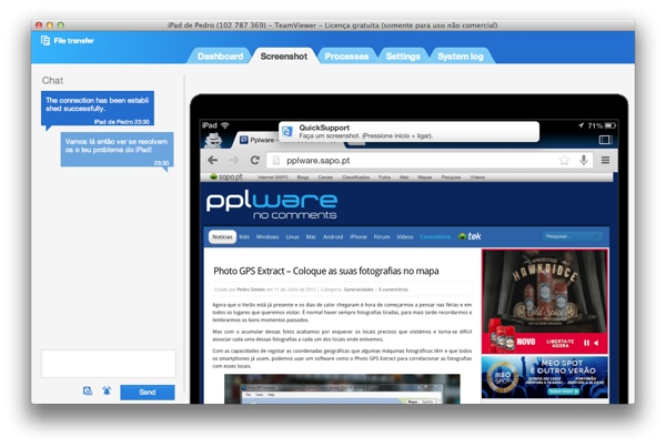 TeamViewer QuickSupport – Uma ferramenta para apoio remoto