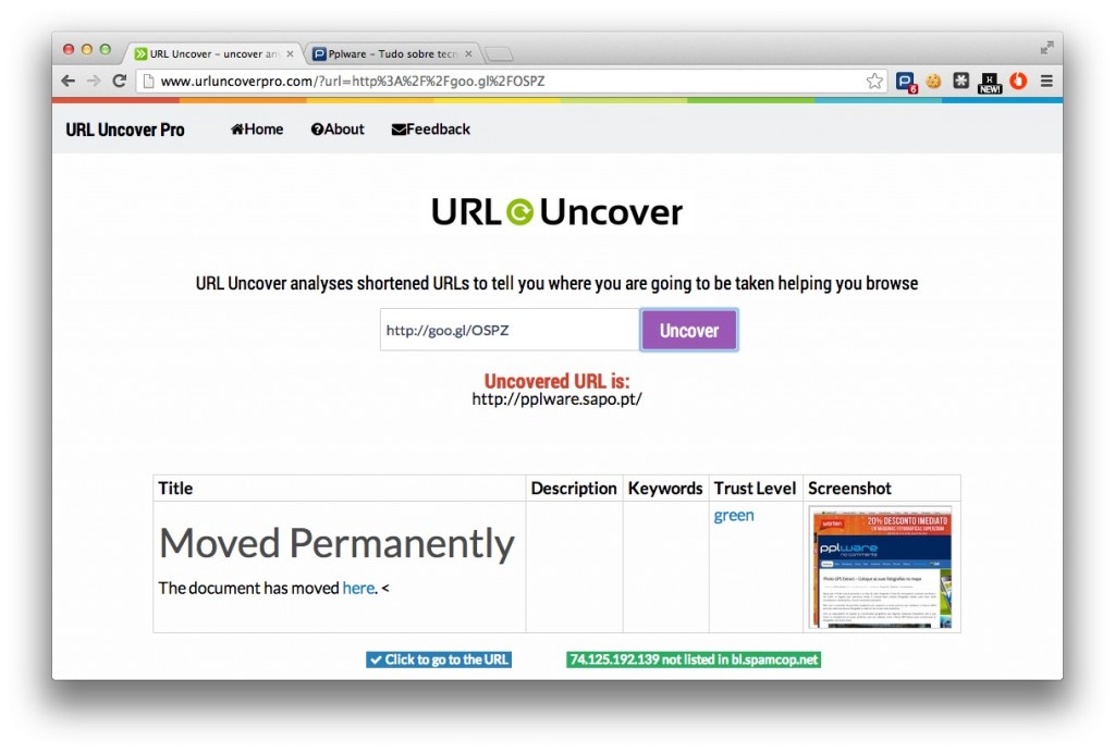 URL Uncover – Proteja-se contra links maliciosos