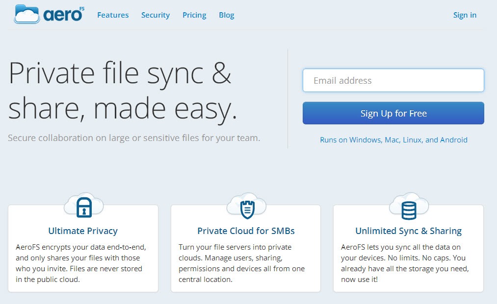 AeroFS – Uma alternativa segura ao Dropbox com base em P2P
