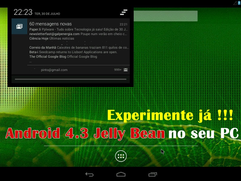 Experimente já o Android 4.3 Jelly Bean no seu PC