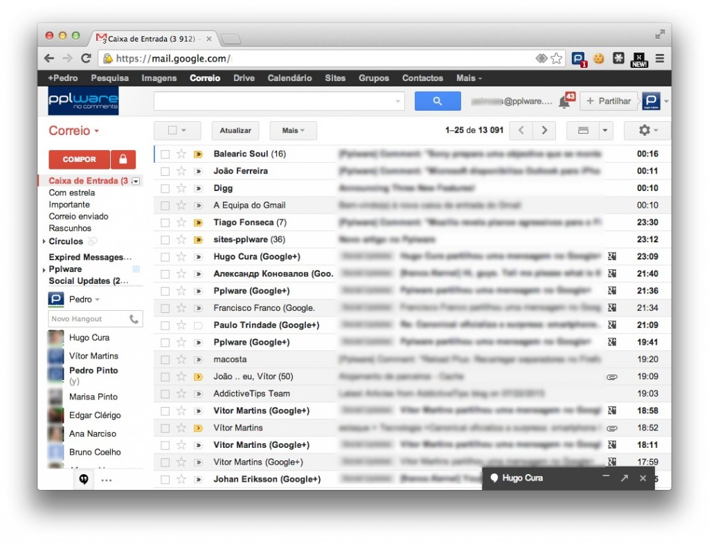 Não gosta dos novos separadores do Gmail? Vamos removê-los!