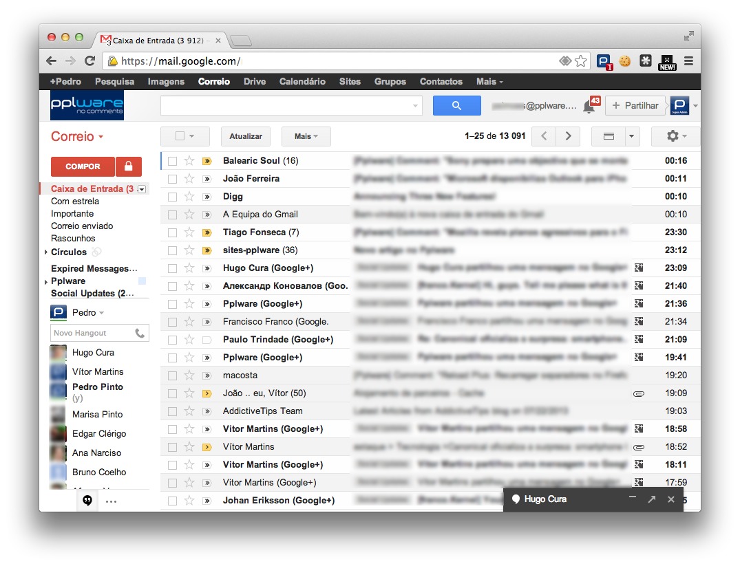 Não gosta dos novos separadores do Gmail? Vamos removê-los!