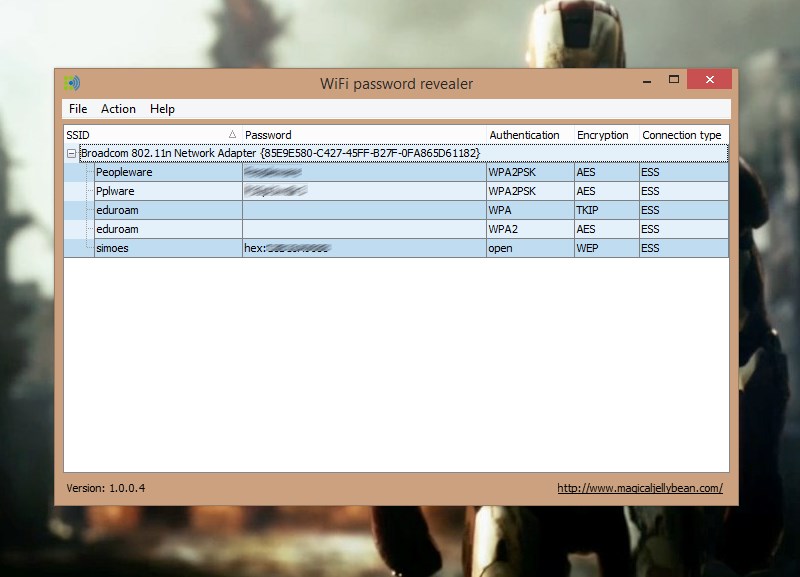 WiFi password revealer: Quais as passwords das redes sem fios?