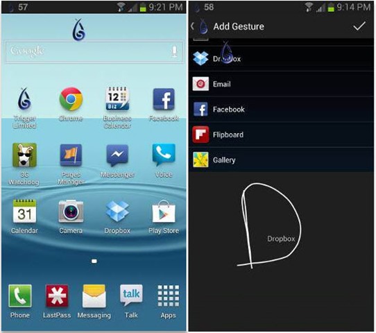 Trigger – Controle o seu Android ….desenhando