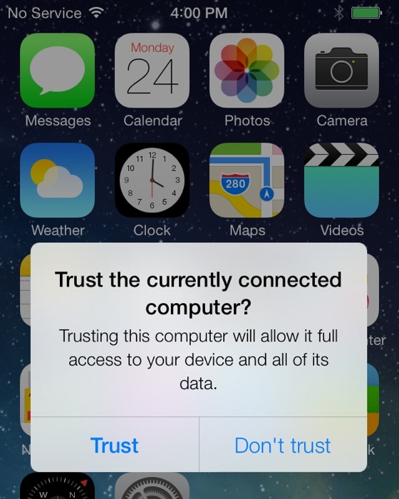 Falha de segurança dos carregadores alterados corrigida no iOS7