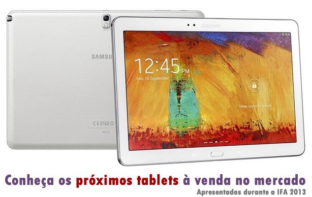 Conheça os próximos tablets à venda no mercado