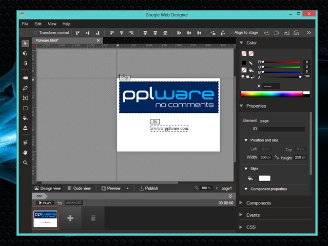 Web Designer: A nova ferramenta da Google para HTML5