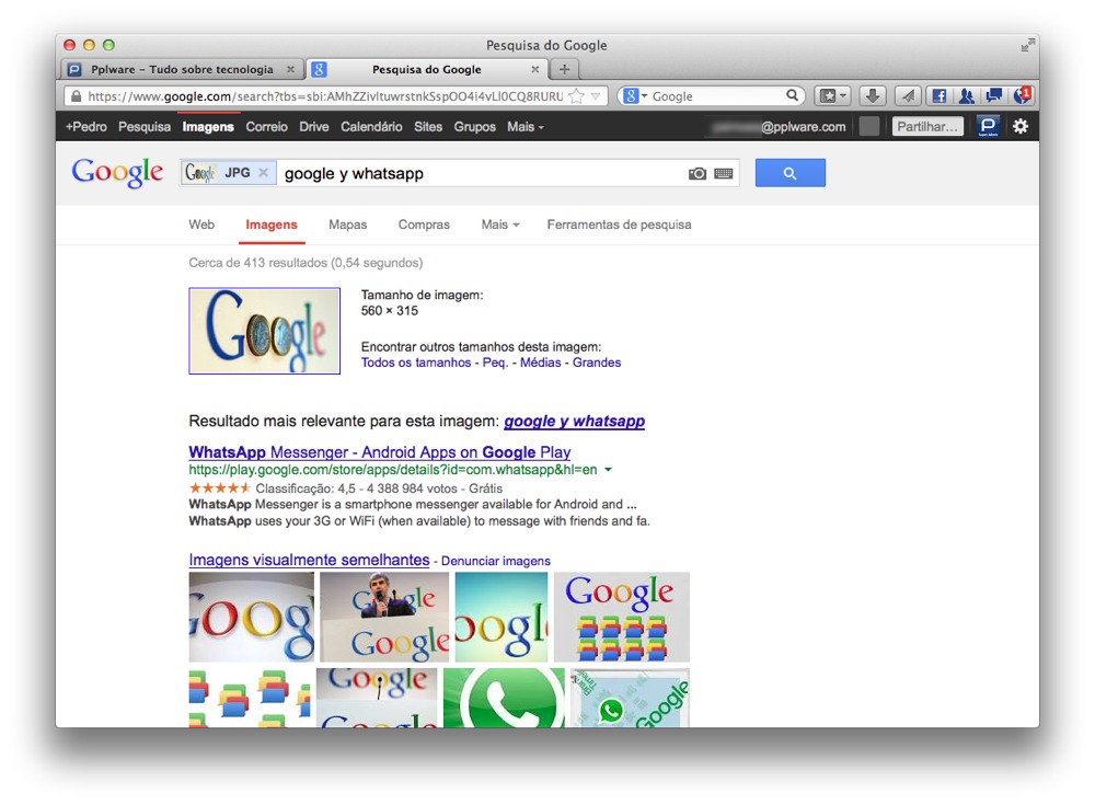 Pesquisa por imagens na Google através do Firefox