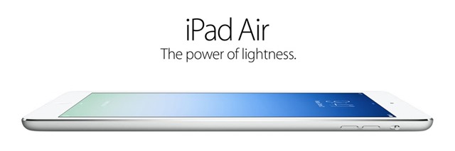 Chegou o iPad Air … o mais fino de todos os iPads