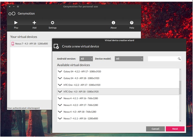 GenyMotion 2.0 – Tenha vários dispositivos Android no seu PC