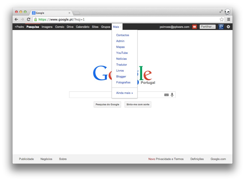 Tenha de volta a barra negra no Google com um simples link