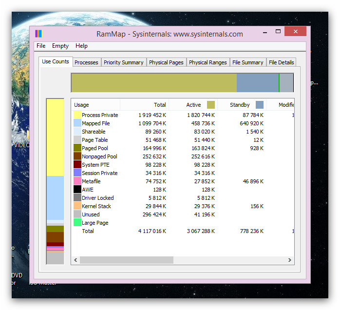 RAMMap 1.32 – Onde anda a sua memória?