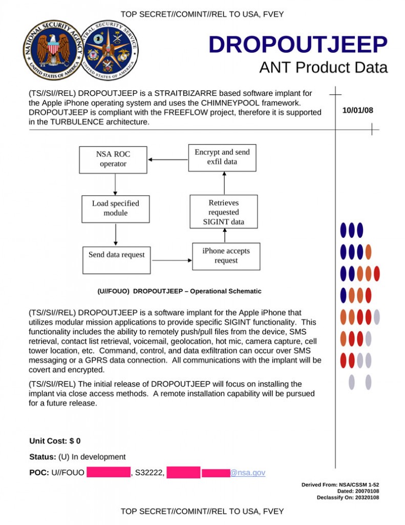NSA consegue intersectar comunicações de iPhones