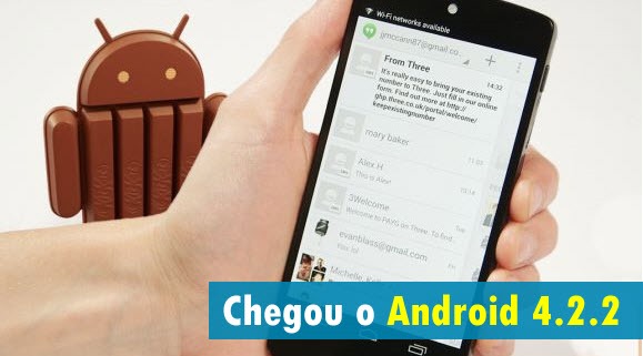 Após 4 dias…Google lança Android Kitkat 4.4.2