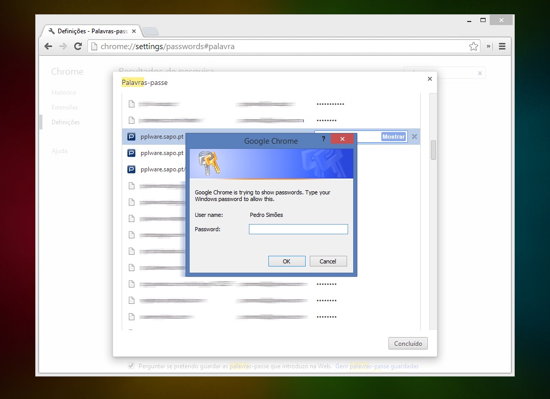 Chrome aumenta segurança no acesso a passwords no Windows