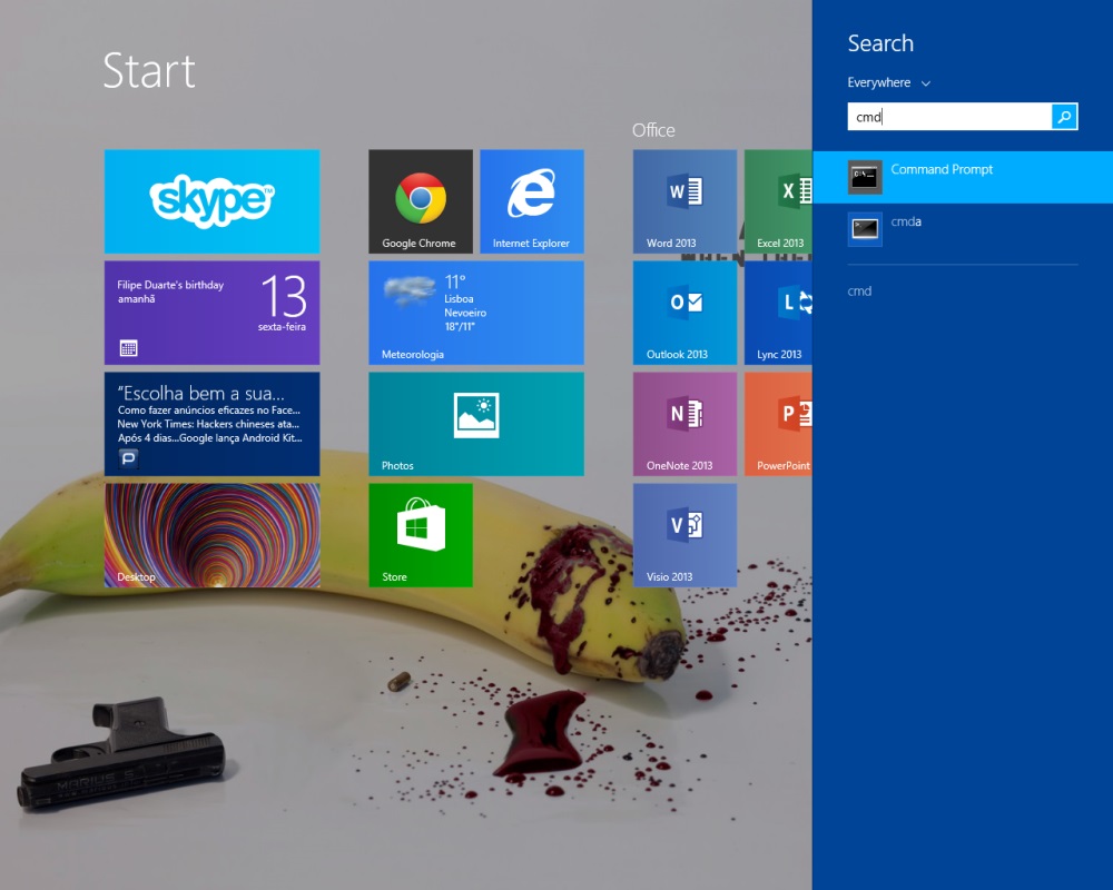 Windows 8.1: Colocar o Start Screen com os Tiles de origem