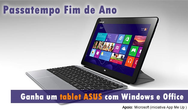 Passatempo – Ganha um tablet ASUS com Windows e Office
