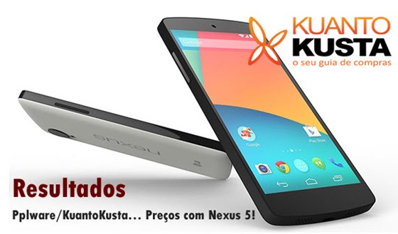 Resultado: Passatempo KuantoKusta… Preços com Nexus 5