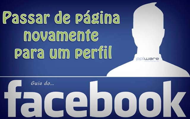 Guia do Facebook: Passar de página novamente para um perfil