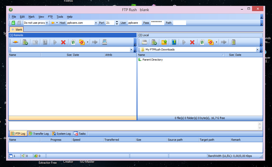 FTP Rush, cliente FTP tão completo quanto gratuito