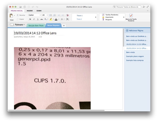 Office Lens: Do papel para o OneNote, via Windows Phone