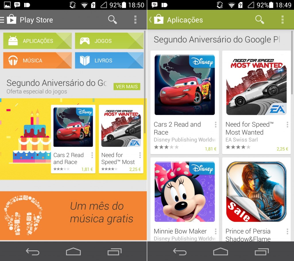 O segundo aniversário da Play Store chegou com preços especiais