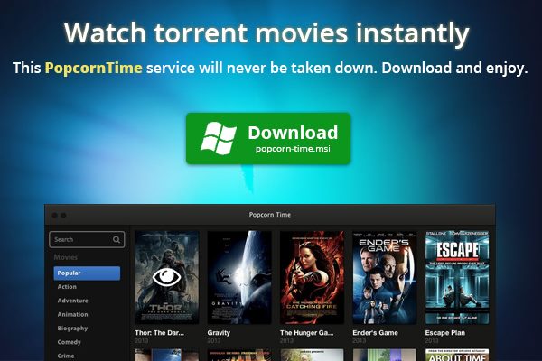 Popcorn Time está de volta