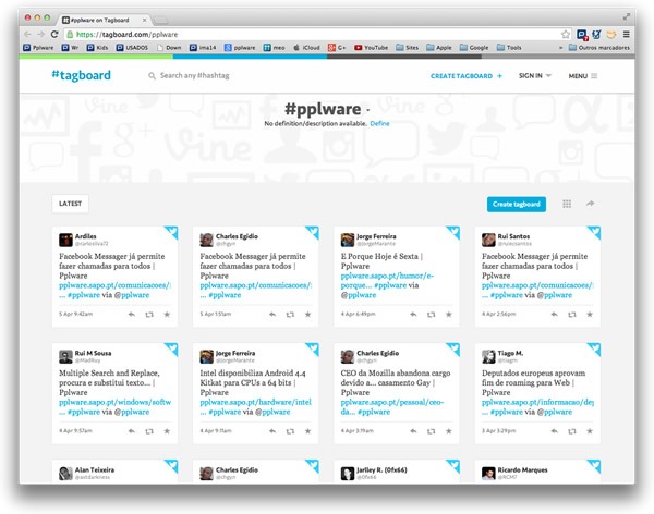 #tagboard – Para encontrar as hashtags no mundo social