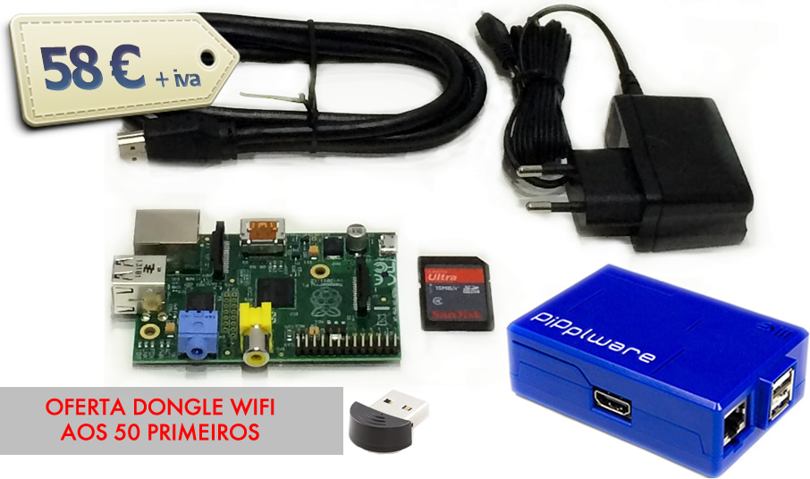 Pack económico PiPplware + Raspberry PI: Compre já