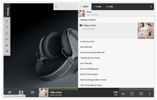 Chorus – Uma fantástica interface web para gerir o XBMC