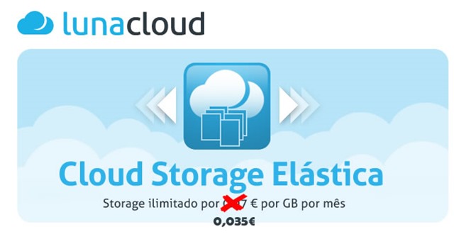 A Lunacloud reduz o preço do Cloud Storage em 50%