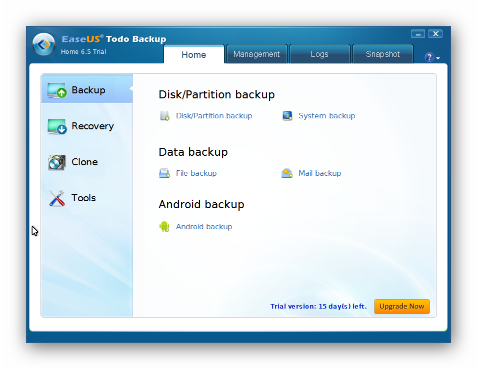 EaseUS Todo Backup 6.5, a salvaguarda da nossa informação
