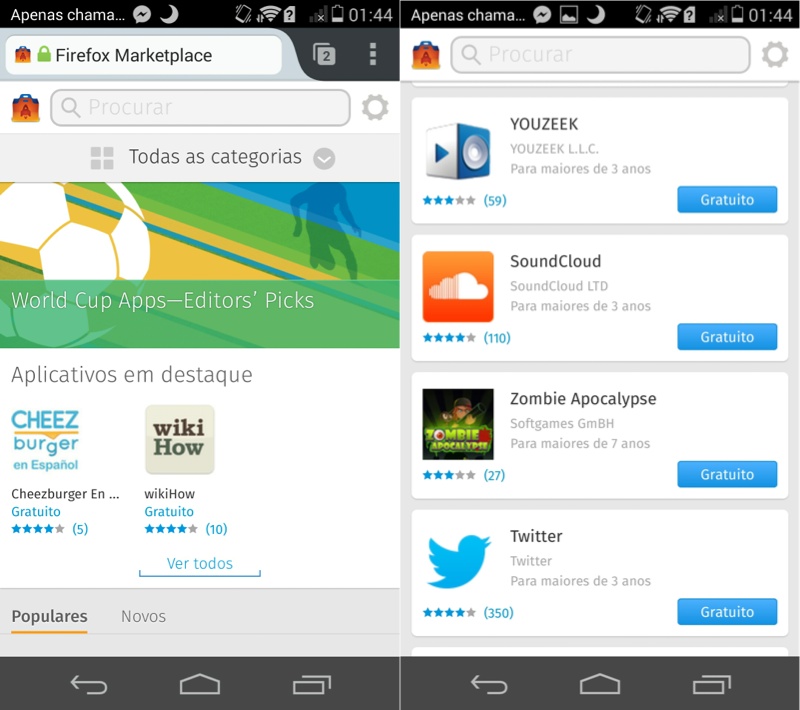 Como instalar e correr aplicações Firefox OS no Android