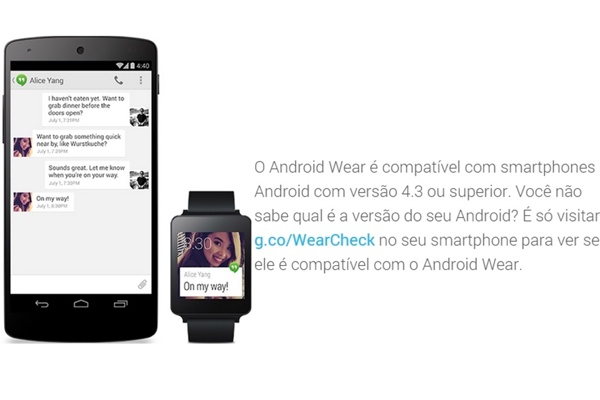 Sabe se o seu Smartphone é compatível com o Android  Wear?