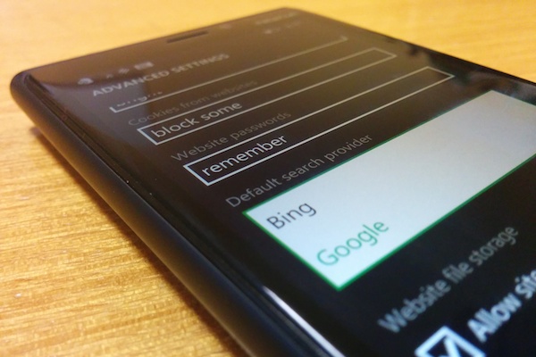 Microsoft tira Google como opção de pesquisa em alguns Lumia